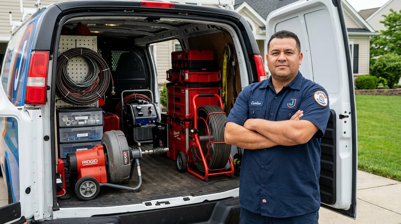 Professional drain cleaning equipment and Johns Plumbing LLC plumber in Wailuku