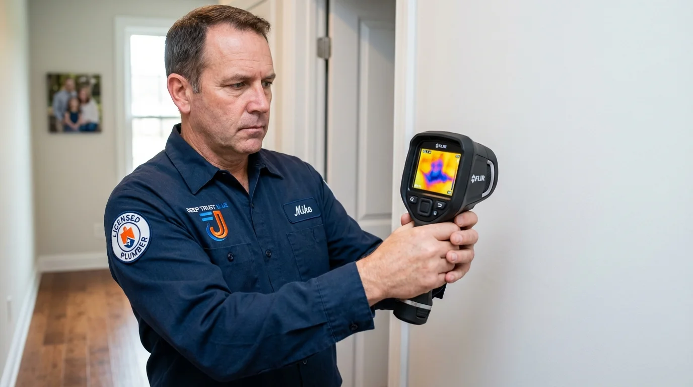 Thermal imaging leak detection by Johns Plumbing LLC in Wailuku